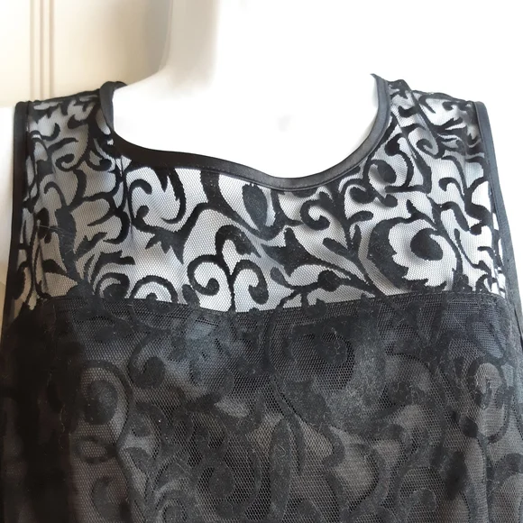 Flocked Velvet Dress - Picture 7 of 11